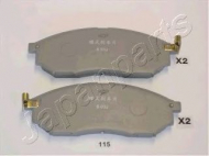 Комплект тормозных колодок JAPANPARTS PA-115AF
