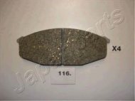 Комплект тормозных колодок JAPANPARTS PA-116AF