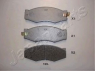 Комплект тормозных колодок JAPANPARTS PA-195AF