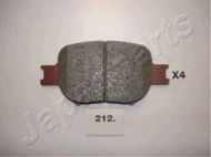 Комплект тормозных колодок JAPANPARTS PA-212AF
