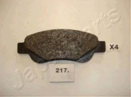 Комплект тормозных колодок JAPANPARTS PA-217AF