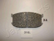Комплект тормозных колодок JAPANPARTS PA-316AF