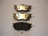 Комплект тормозных колодок JAPANPARTS PA-318AF