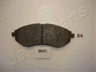 Комплект тормозных колодок JAPANPARTS PA-W07AF