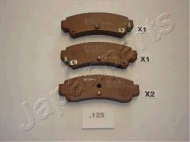 Комплект тормозных колодок JAPANPARTS PP-125AF