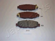Комплект тормозных колодок JAPANPARTS PP-212AF
