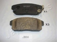 Комплект тормозных колодок JAPANPARTS PP-304AF