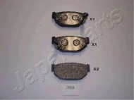 Комплект тормозных колодок JAPANPARTS PP-700AF