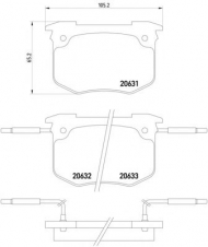 Комплект тормозных колодок PAGID T6006