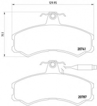 Комплект тормозных колодок PAGID T0290