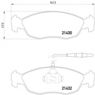 Комплект тормозных колодок PAGID T1075