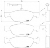 Комплект тормозных колодок PAGID T1095