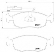 Комплект тормозных колодок PAGID T1219