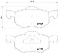 Комплект тормозных колодок PAGID T1322