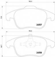Комплект тормозных колодок PAGID T1702