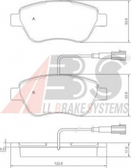 Комплект тормозных колодок A.B.S. 37280 OE