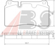 Комплект тормозных колодок A.B.S. 37614 OE