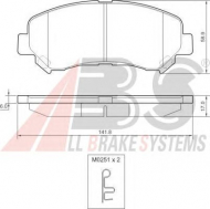 Комплект тормозных колодок A.B.S. 37625 OE