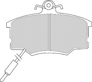 Комплект тормозных колодок NECTO FD2410A