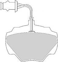 Комплект тормозных колодок NECTO FD6138A