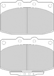 Комплект тормозных колодок NECTO FD6348A