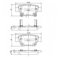 Комплект тормозных колодок NIPPARTS J3612030