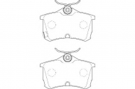 Комплект тормозных колодок DURON DBP261506