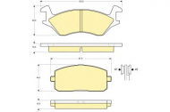 Комплект тормозных колодок GIRLING 6102349