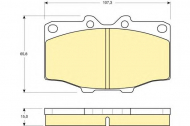 Комплект тормозных колодок GIRLING 6103529