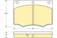 Комплект тормозных колодок GIRLING 6106741