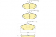 Комплект тормозных колодок GIRLING 6114231