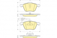 Комплект тормозных колодок GIRLING 6114602