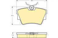 Комплект тормозных колодок GIRLING 6114791