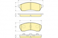 Комплект тормозных колодок GIRLING 6130689