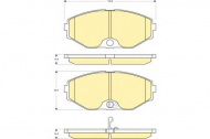 Комплект тормозных колодок GIRLING 6132739