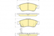 Комплект тормозных колодок GIRLING 6132909