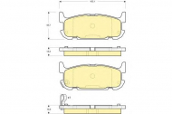 Комплект тормозных колодок GIRLING 6133189