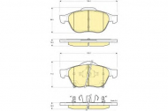 Комплект тормозных колодок GIRLING 6133352
