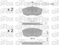 Комплект тормозных колодок CIFAM 822-274-4