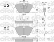 Комплект тормозных колодок CIFAM 822-207-0K