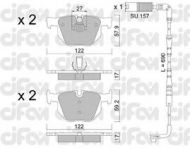 Комплект тормозных колодок CIFAM 822-644-0K