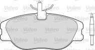 Комплект тормозных колодок VALEO 598064