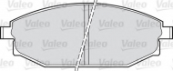 Комплект тормозных колодок VALEO 598504