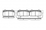 Комплект тормозных колодок WOKING P3103.12