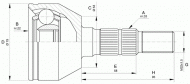 Шарнирный комплект OPEN PARTS CVJ5598.10