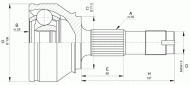 Шарнирный комплект OPEN PARTS CVJ5658.10