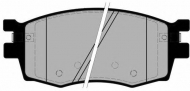 Комплект тормозных колодок Brake ENGINEERING PA1707