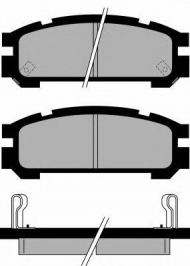 Комплект тормозных колодок Brake ENGINEERING PA823