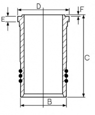 Втулка GOETZE ENGINE 14-260080-00