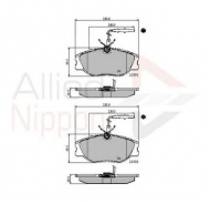 Комплект тормозных колодок COMLINE ADB11001